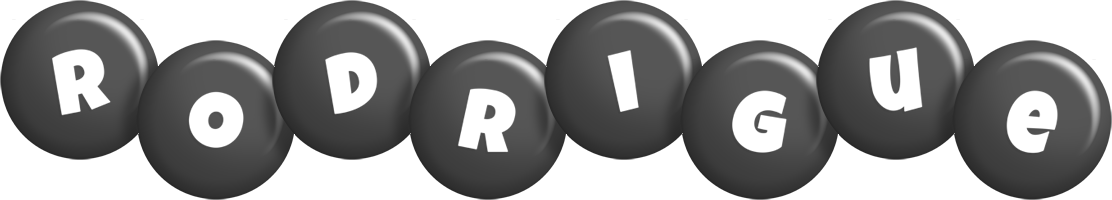 Rodrigue candy-black logo