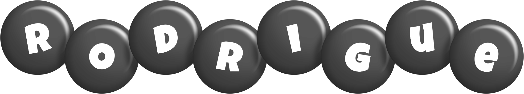 Rodrigue candy-black logo