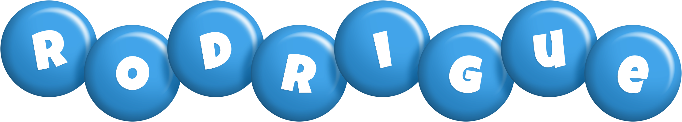Rodrigue candy-blue logo