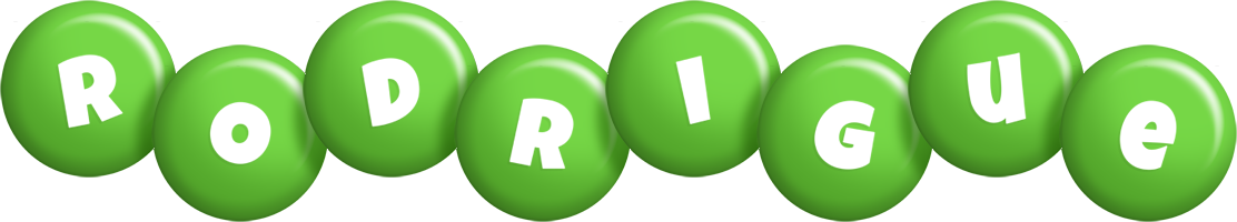 Rodrigue candy-green logo