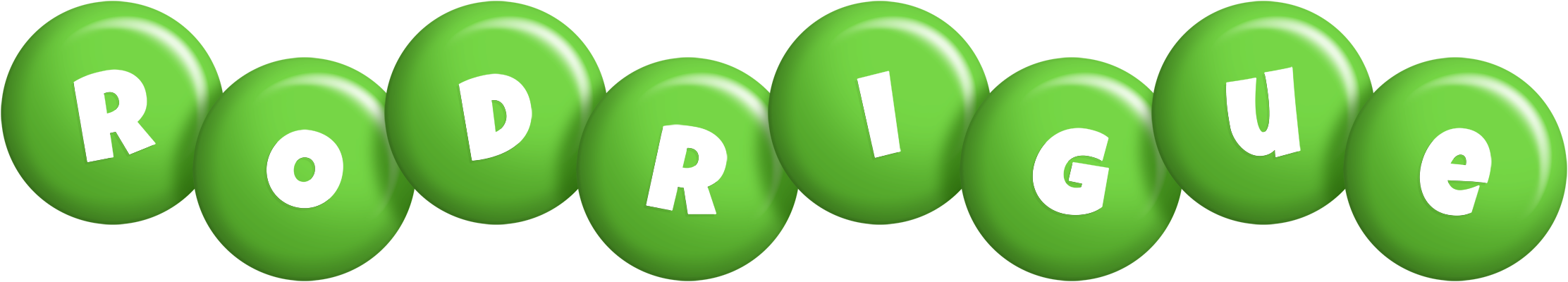 Rodrigue candy-green logo