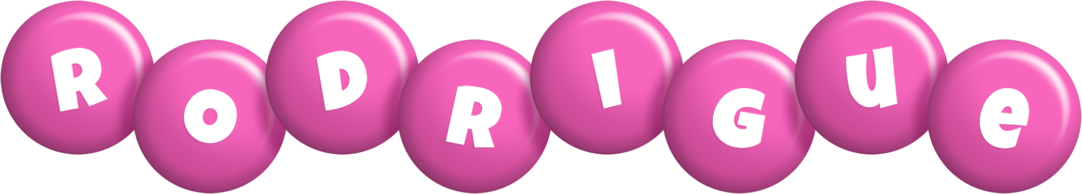 Rodrigue candy-pink logo