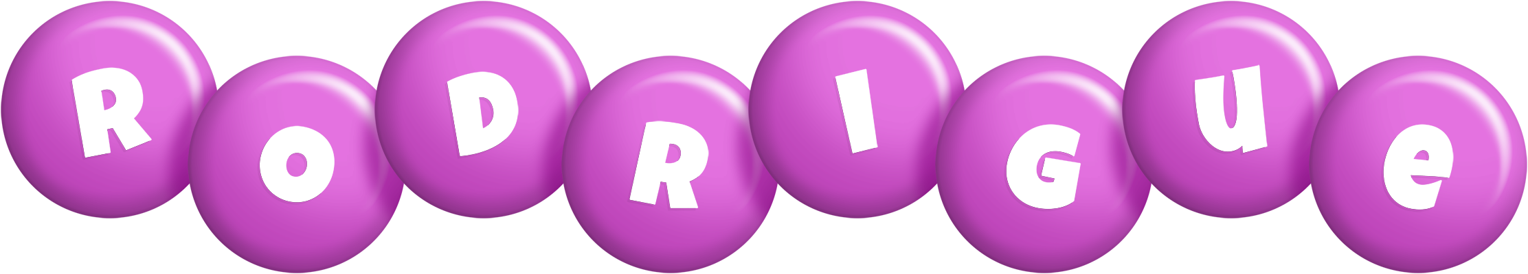 Rodrigue candy-purple logo