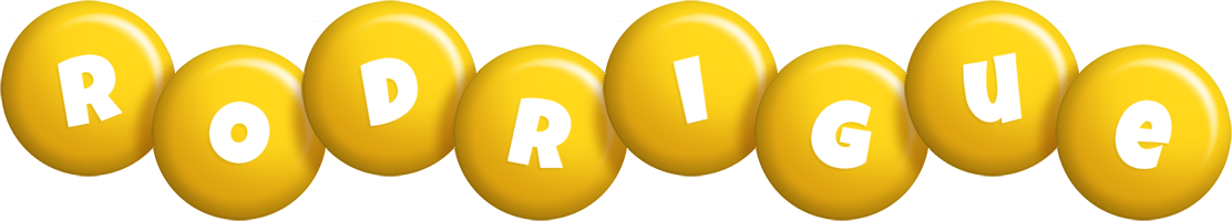Rodrigue candy-yellow logo