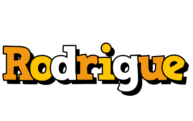 Rodrigue cartoon logo