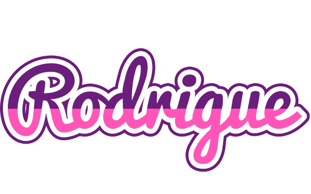 Rodrigue cheerful logo