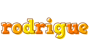 Rodrigue desert logo