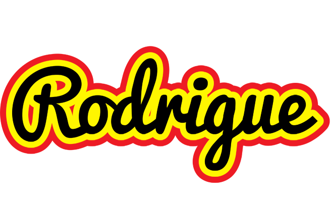 Rodrigue flaming logo