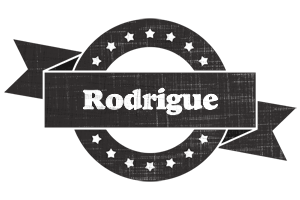 Rodrigue grunge logo