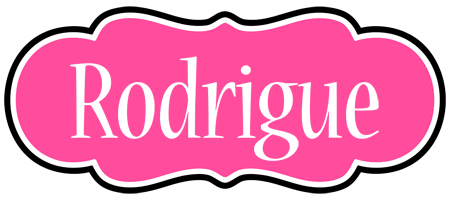 Rodrigue invitation logo