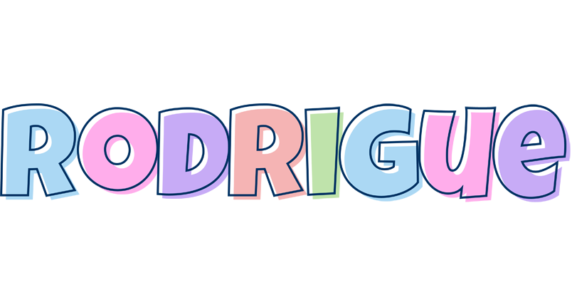 Rodrigue pastel logo