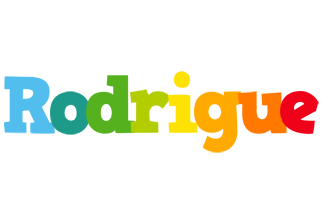 Rodrigue rainbows logo