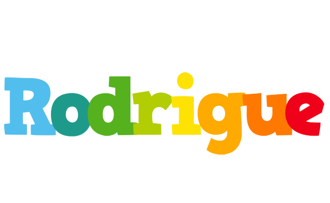 Rodrigue rainbows logo