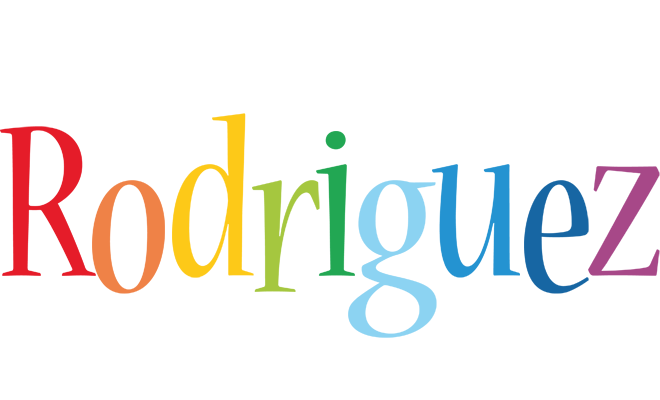 Rodriguez birthday logo