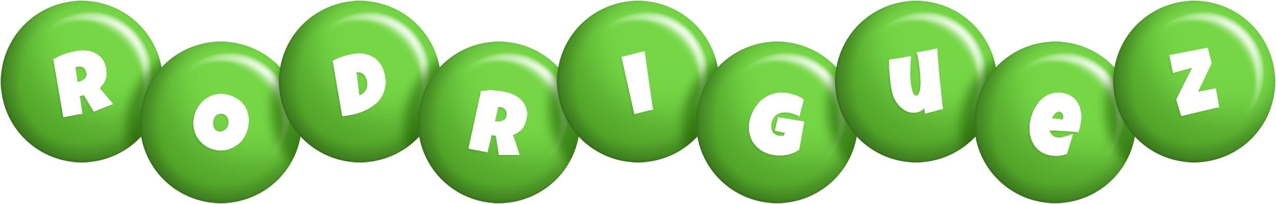 Rodriguez candy-green logo