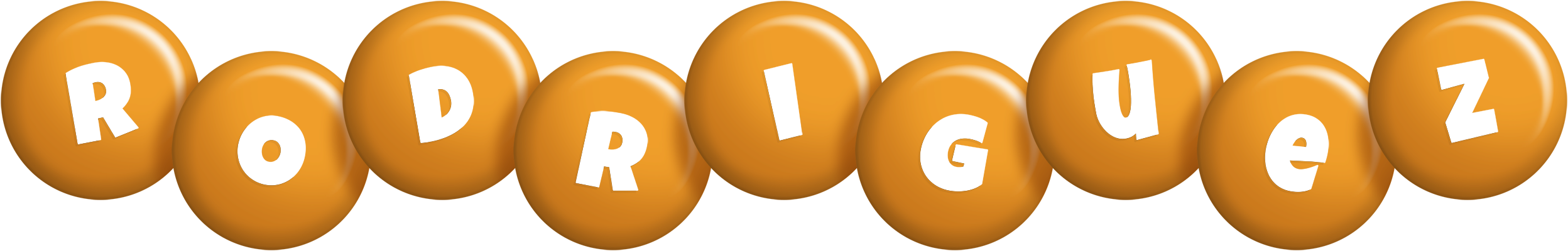 Rodriguez candy-orange logo