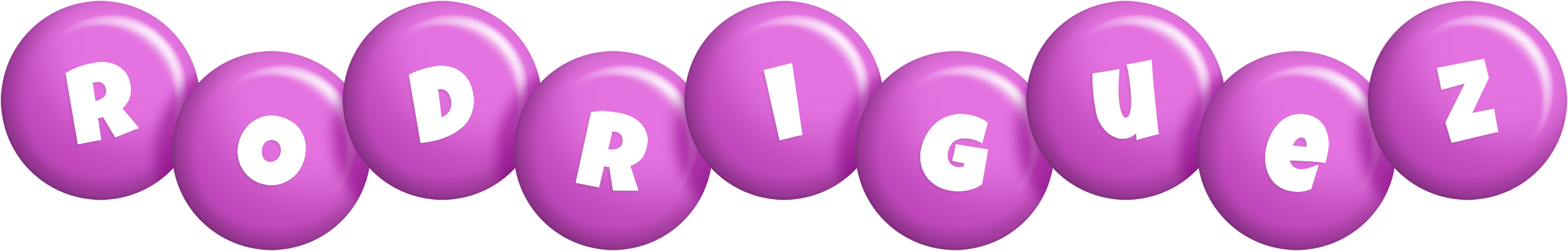 Rodriguez candy-purple logo