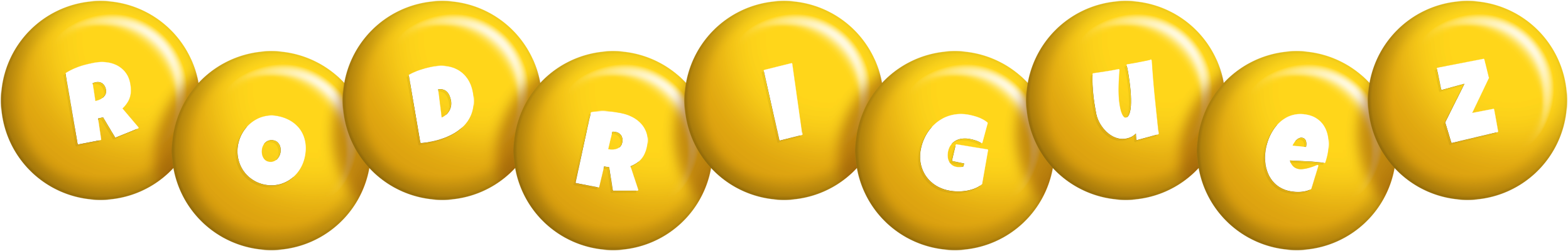Rodriguez candy-yellow logo