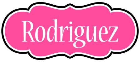 Rodriguez invitation logo