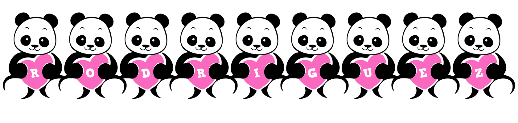 Rodriguez love-panda logo