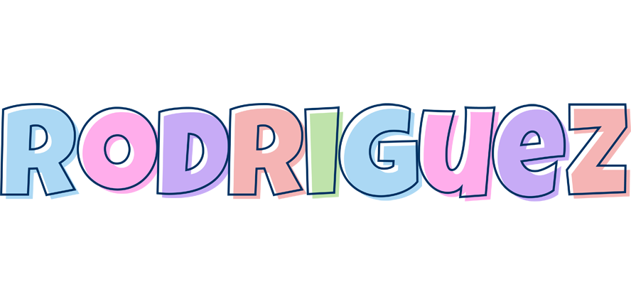 Rodriguez pastel logo
