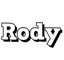 Rody snowing logo
