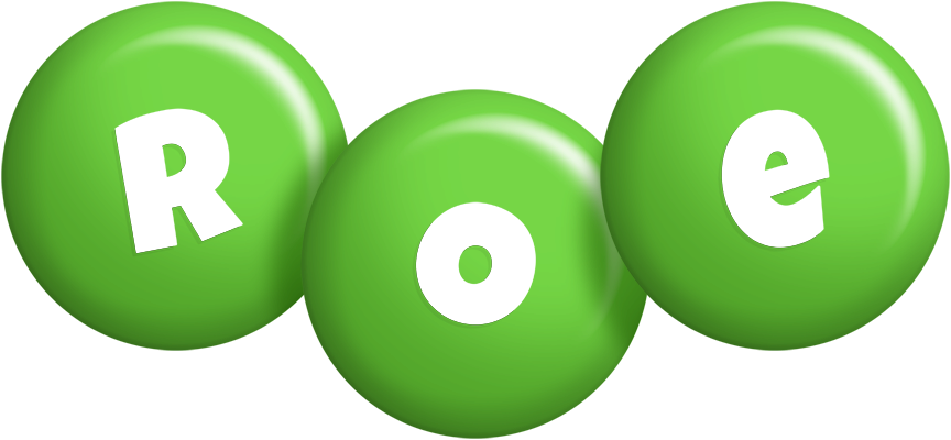 Roe candy-green logo
