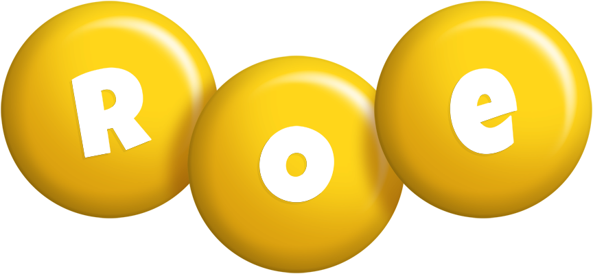 Roe candy-yellow logo