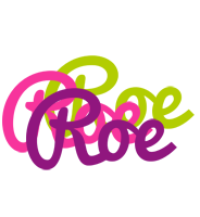 Roe flowers logo