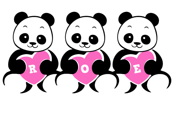 Roe love-panda logo