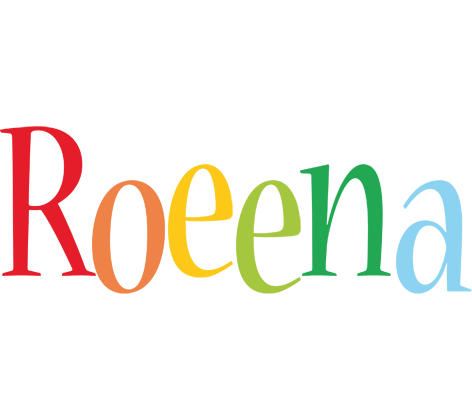 Roeena birthday logo