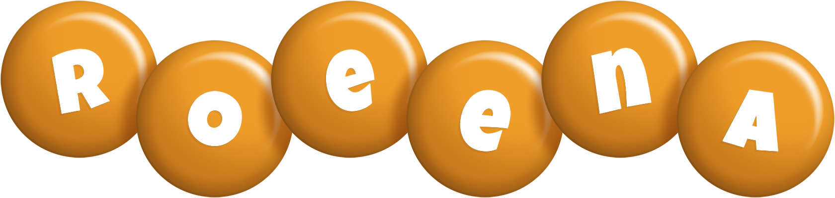 Roeena candy-orange logo