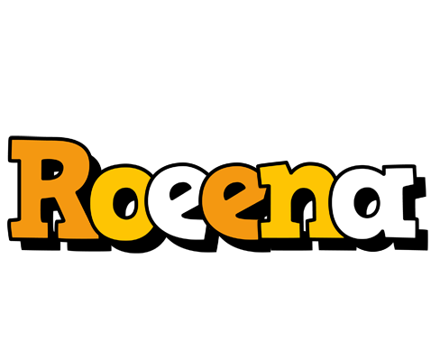 Roeena cartoon logo