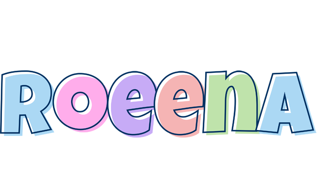 Roeena pastel logo
