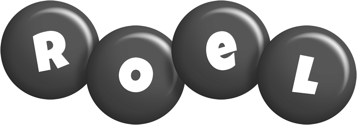 Roel candy-black logo