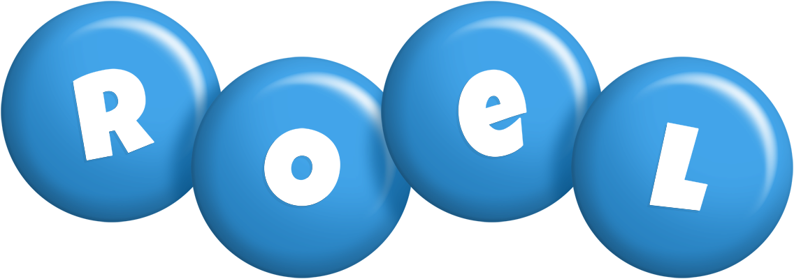Roel candy-blue logo
