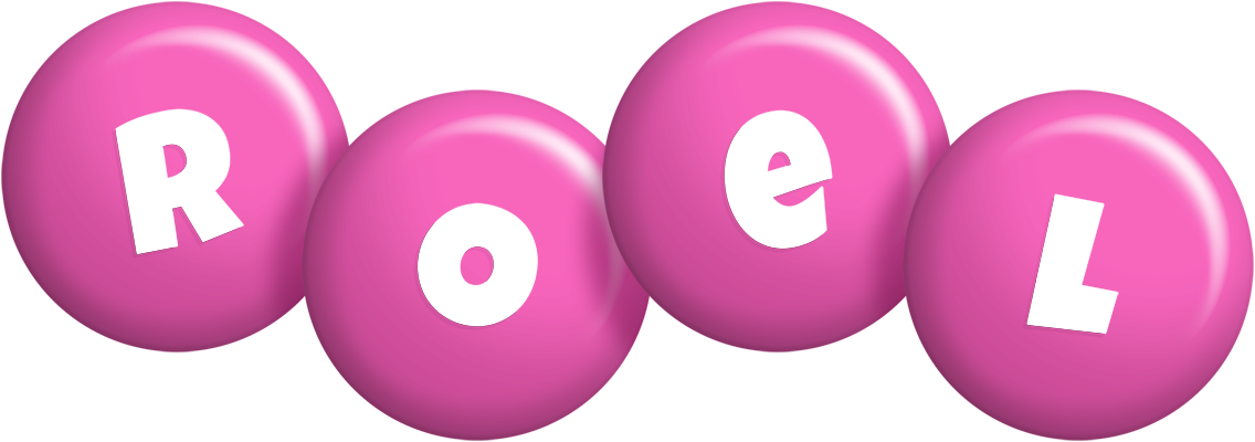 Roel candy-pink logo