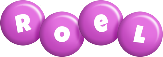 Roel candy-purple logo