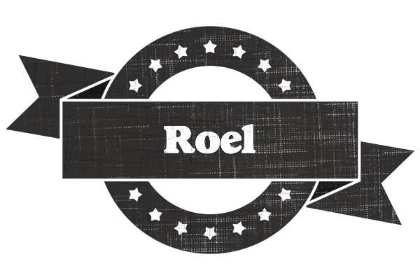 Roel grunge logo