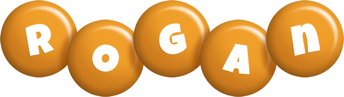 Rogan candy-orange logo