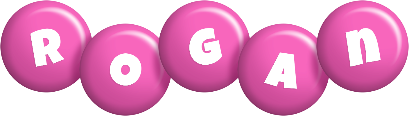 Rogan candy-pink logo