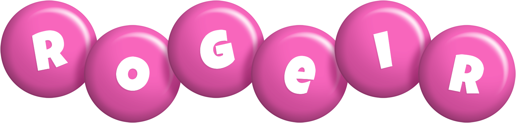 Rogeir candy-pink logo