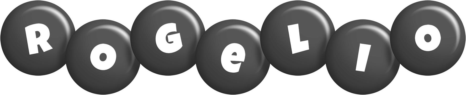 Rogelio candy-black logo