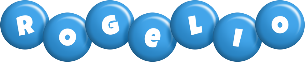 Rogelio candy-blue logo