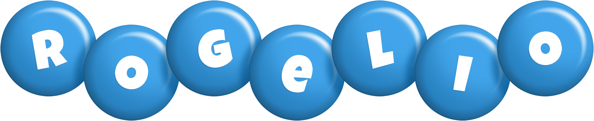 Rogelio candy-blue logo