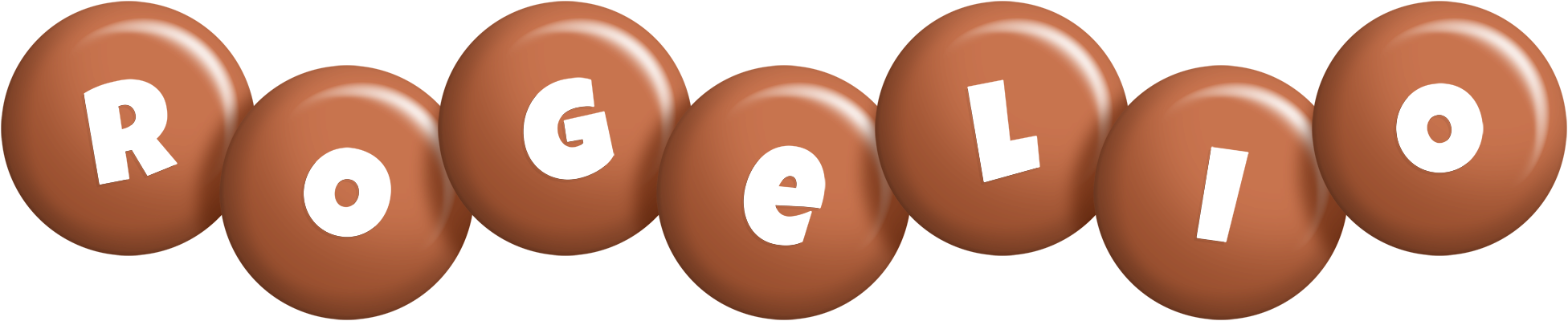 Rogelio candy-brown logo