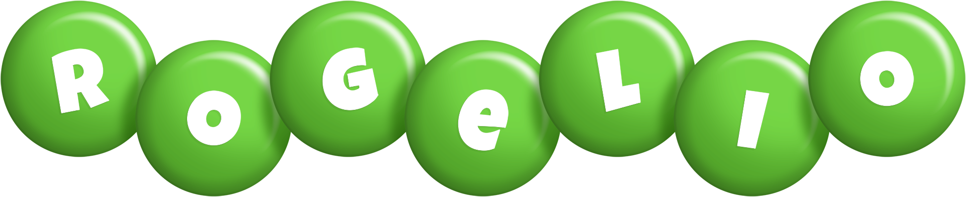 Rogelio candy-green logo