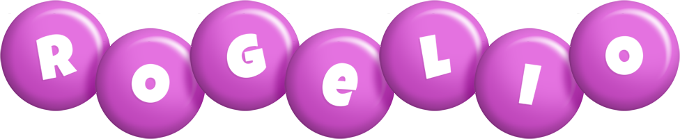 Rogelio candy-purple logo