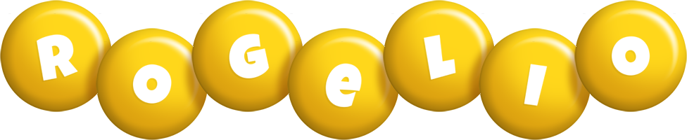 Rogelio candy-yellow logo