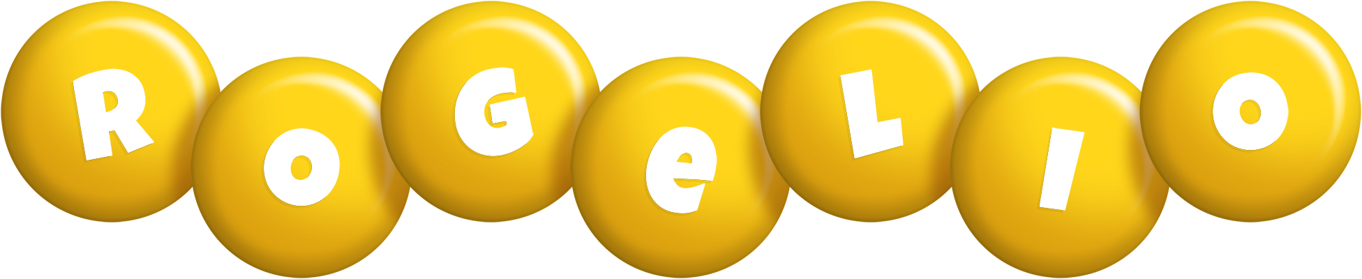 Rogelio candy-yellow logo